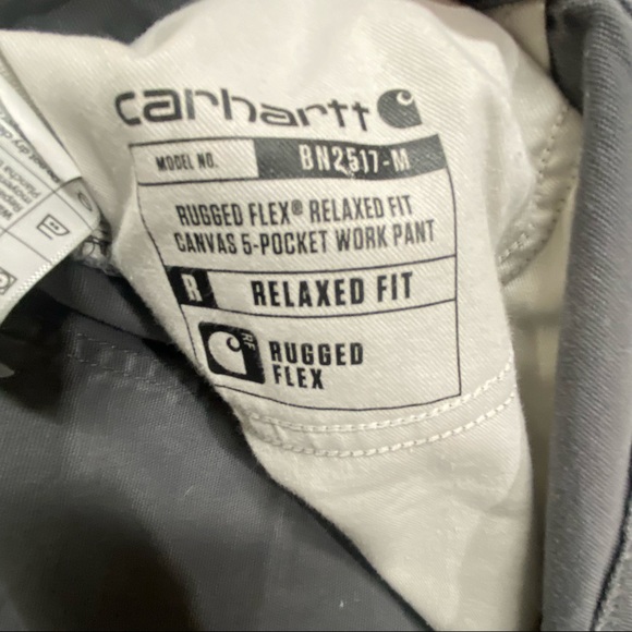 Carhartt Pants Gray Relaxed Fit Canvas Mens 40X32 - Picture 12 of 13